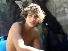 Brazilian surfer dude jerks off