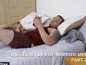Adam Bryant and Leon Lewis - The Secret Life Of Married Men Part 2 - Str8 to Gay - Trailer preview - Men.com