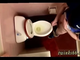 Teen boys pissing on each other bathroom gay Unloading In The Toilet